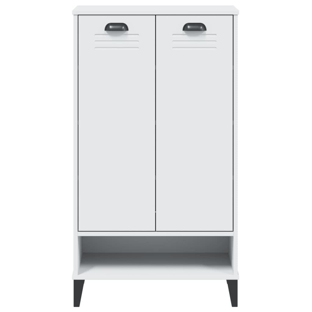 Schoenenkast Viken Bewerkt Hout Wit