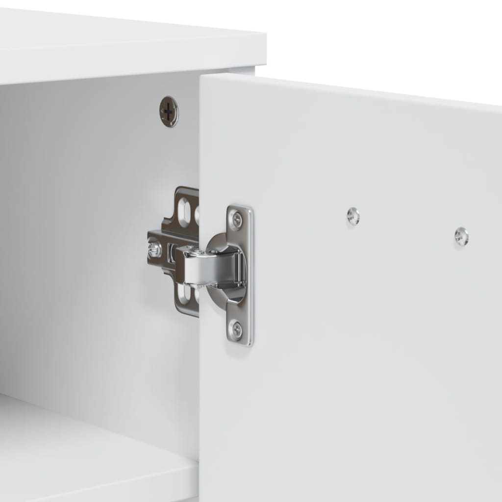 Schoenenkast Viken Bewerkt Hout Wit