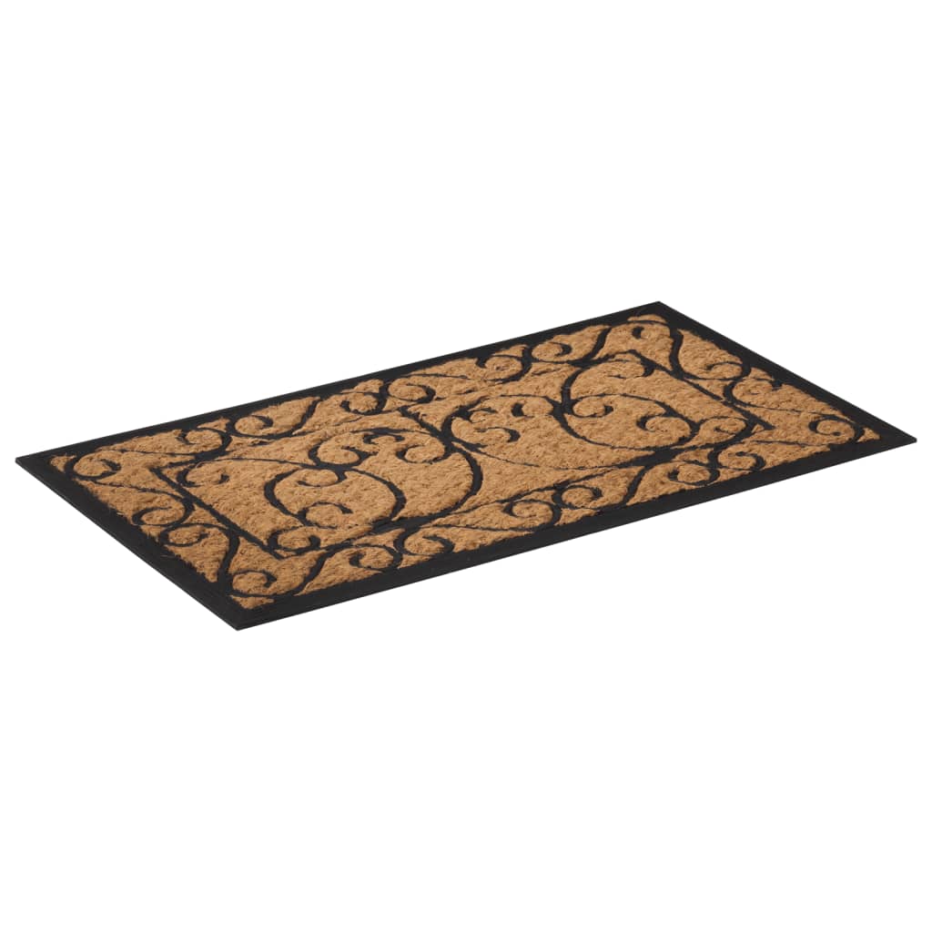 Deurmat Rechthoekig 45X75 Cm Rubber En Kokosvezel