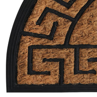 Deurmat Halfrond 45X75 Cm Rubber En Kokosvezel