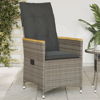 Tuinstoelen Verstelbaar Met Kussens Poly Rattan