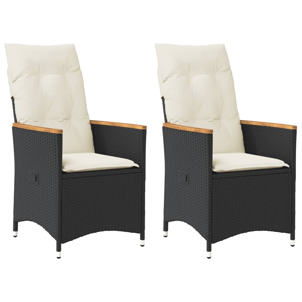 Tuinstoelen Verstelbaar Met Kussens Poly Rattan