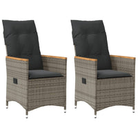 Tuinstoelen Verstelbaar Met Kussens Poly Rattan