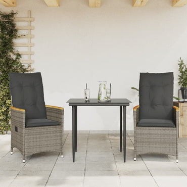 Tuinstoelen Verstelbaar Met Kussens Poly Rattan