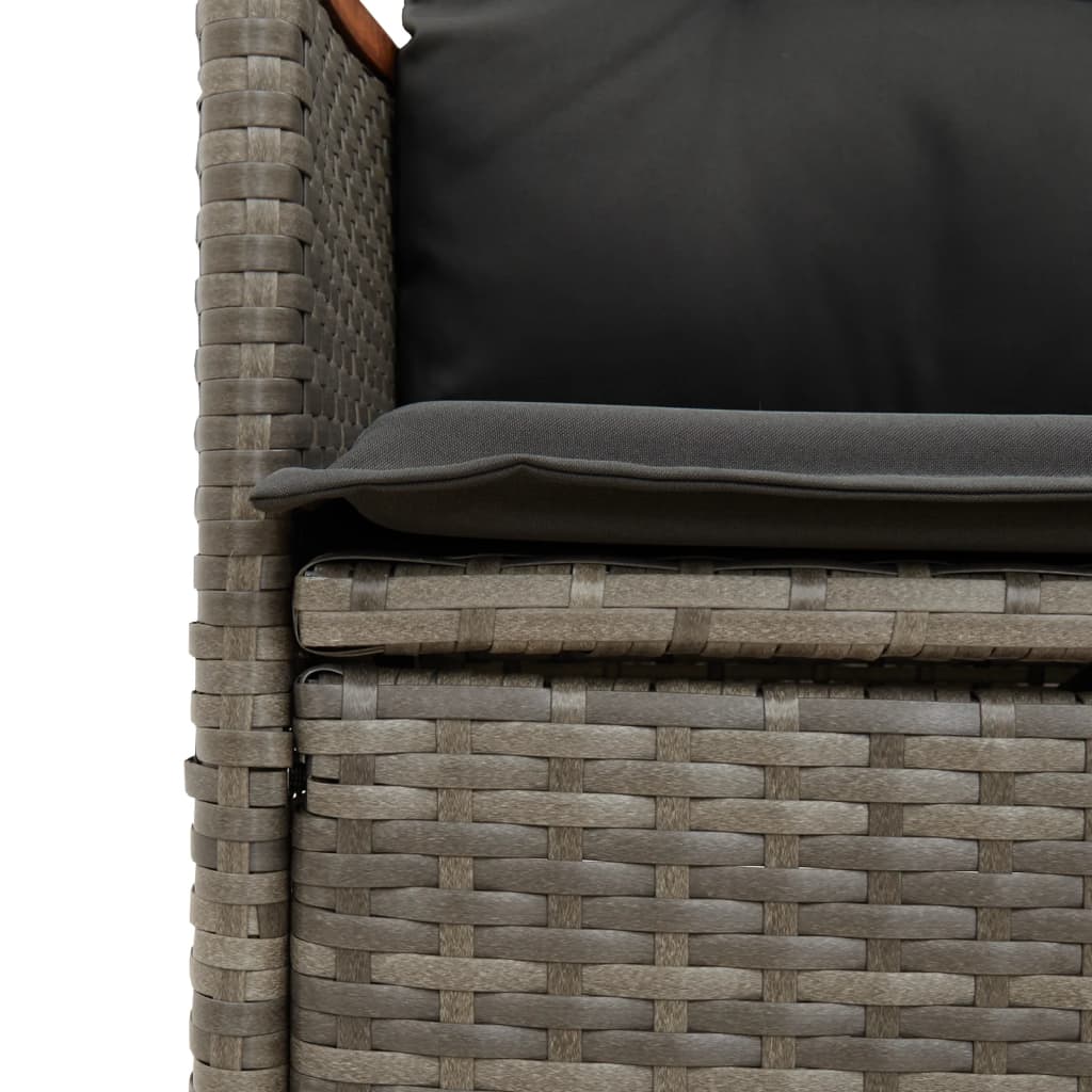 Tuinstoelen Verstelbaar Met Kussens Poly Rattan