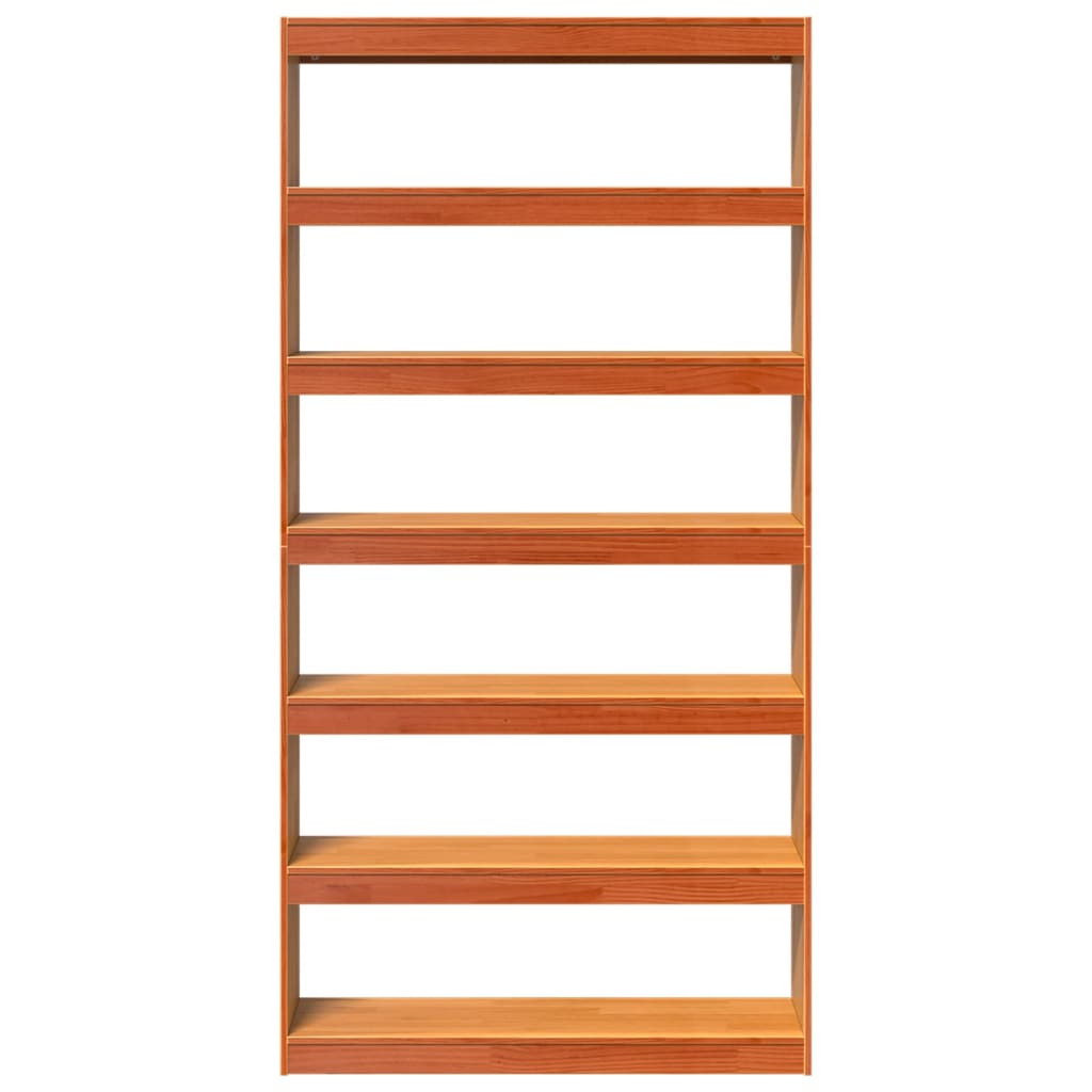 Boekenkast / Kamerscherm 100X30X199,5 Cm Massief Grenenhout Bruin