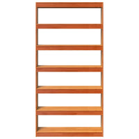 Boekenkast / Kamerscherm 100X30X199,5 Cm Massief Grenenhout Bruin