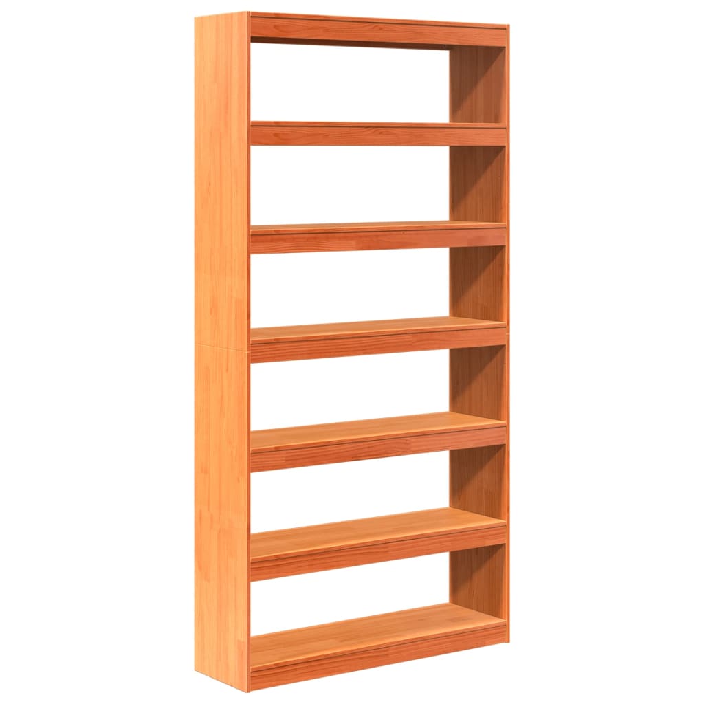 Boekenkast / Kamerscherm 100X30X199,5 Cm Massief Grenenhout Bruin