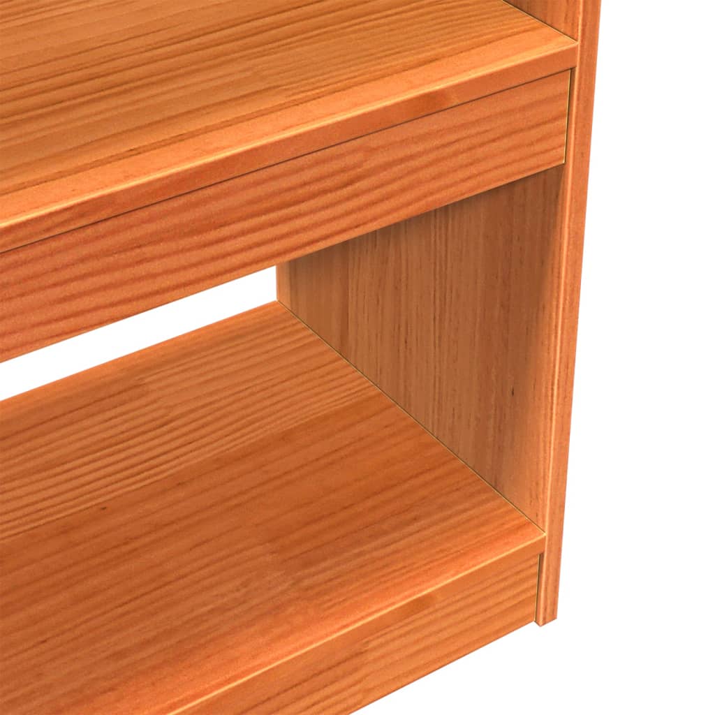 Boekenkast / Kamerscherm 100X30X199,5 Cm Massief Grenenhout Bruin