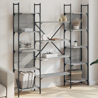 Boekenkast 5-Laags 60,5X24X166,5 Cm Bewerkt Hout