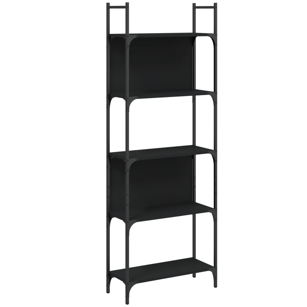 Boekenkast 5-Laags 60,5X24X166,5 Cm Bewerkt Hout