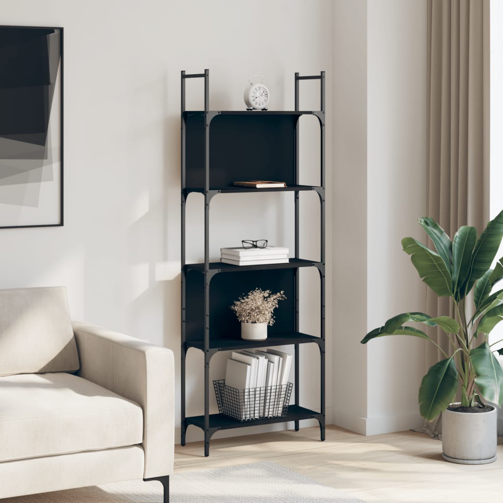 Boekenkast 5-Laags 60,5X24X166,5 Cm Bewerkt Hout