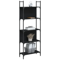 Boekenkast 5-Laags 60,5X24X166,5 Cm Bewerkt Hout