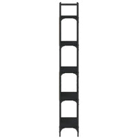 Boekenkast 5-Laags 60,5X24X166,5 Cm Bewerkt Hout