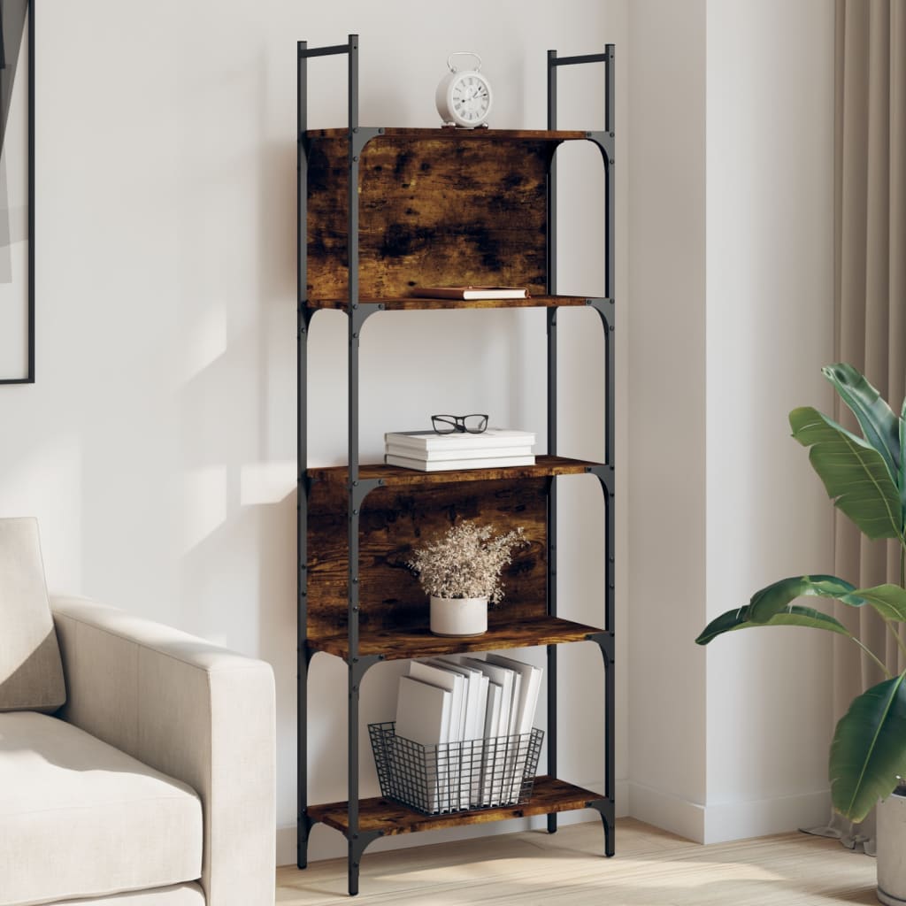 Boekenkast 5-Laags 60,5X24X166,5 Cm Bewerkt Hout