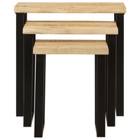 Tafeltjesset 3 St Met Natuurlijke Rand