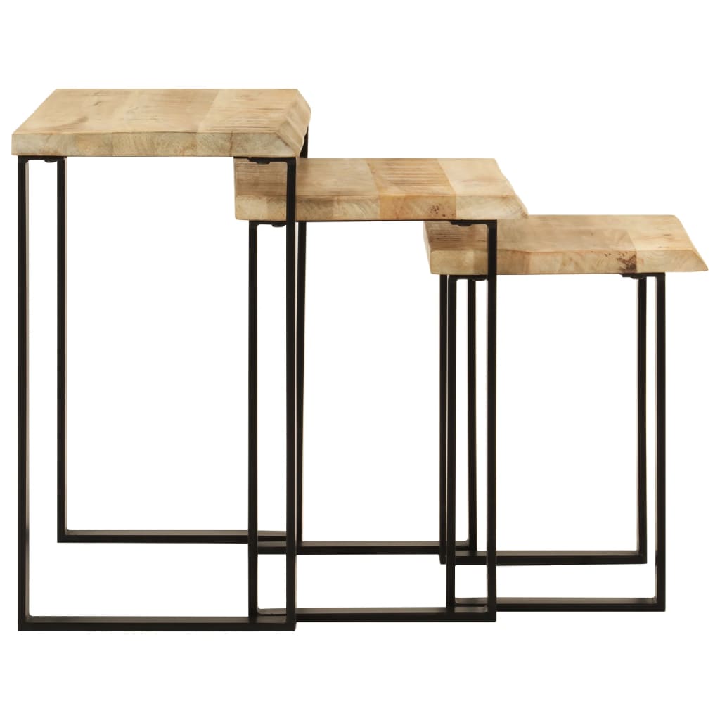 Tafeltjesset 3 St Met Natuurlijke Rand
