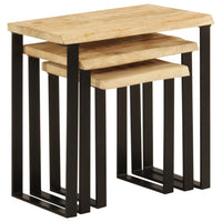 Tafeltjesset 3 St Met Natuurlijke Rand