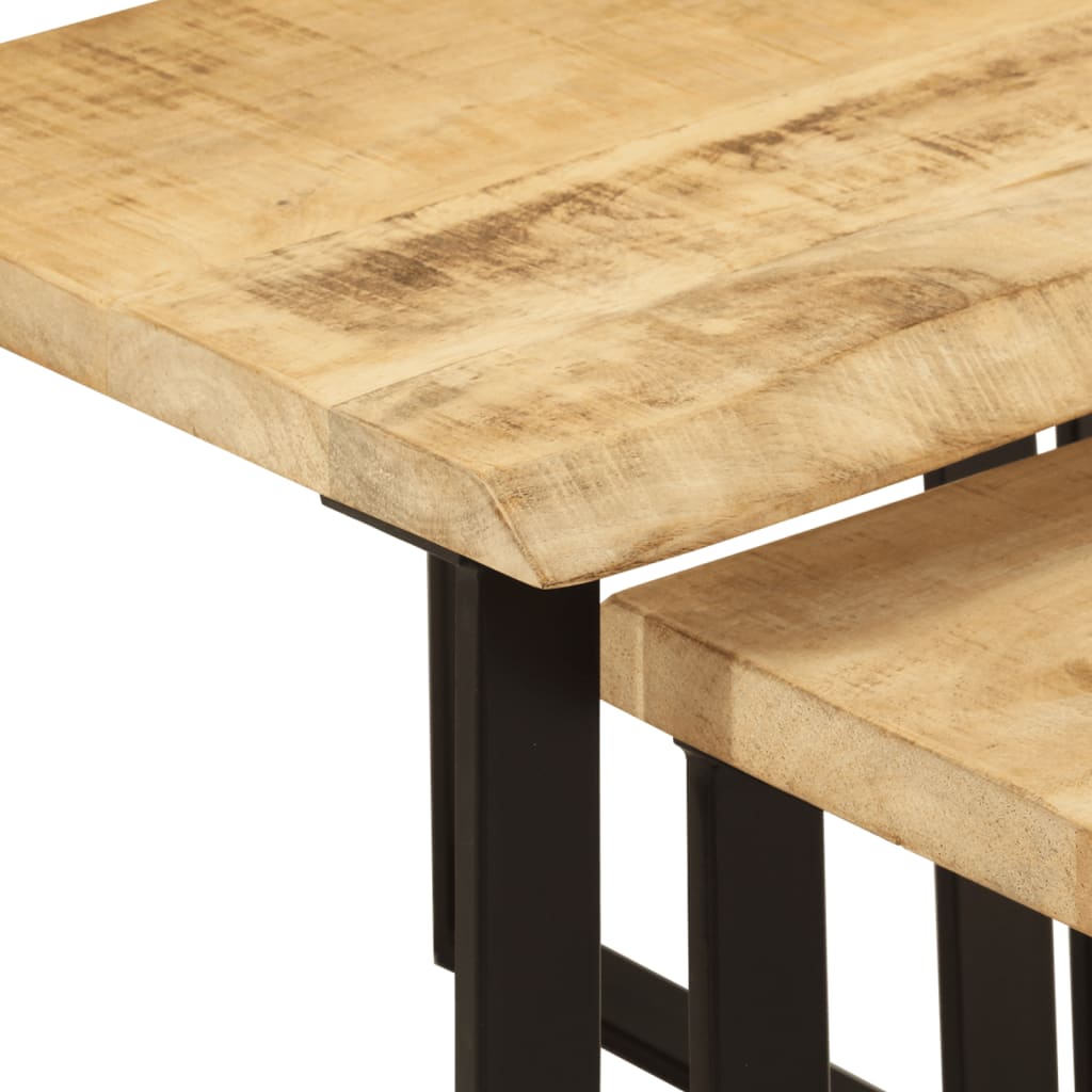 Tafeltjesset 3 St Met Natuurlijke Rand