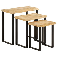 Tafeltjesset 3 St Met Natuurlijke Rand