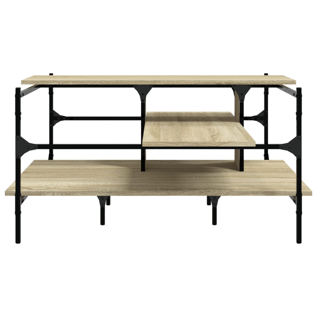 Salontafel 100X100X48,5 Cm Bewerkt Hout Kleurig