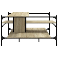 Salontafel 100X100X48,5 Cm Bewerkt Hout Kleurig