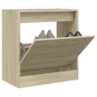 Schoenenkast Met 4 Klaplades 80X21X163,5 Cm Kleurig Sonoma Eiken