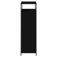 Schoenenkast 75X34X112 Cm Bewerkt Hout Zwart