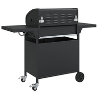 Gasbarbecue Met 5 Branders Gepoedercoat Staal Zwart