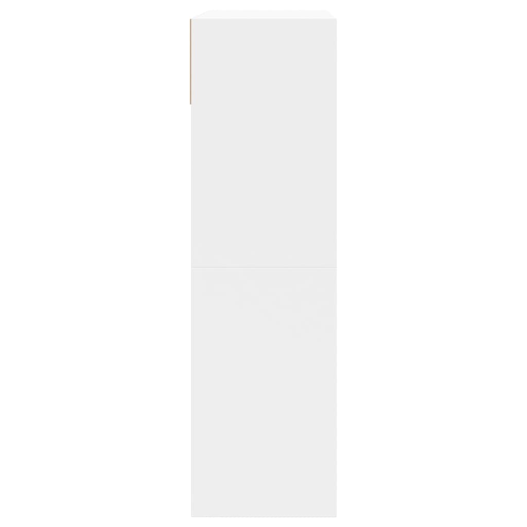 Schoenenkast Met 2 Klaplades 80X34X116 Cm Wit