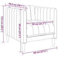 Fauteuil Kunstsuède