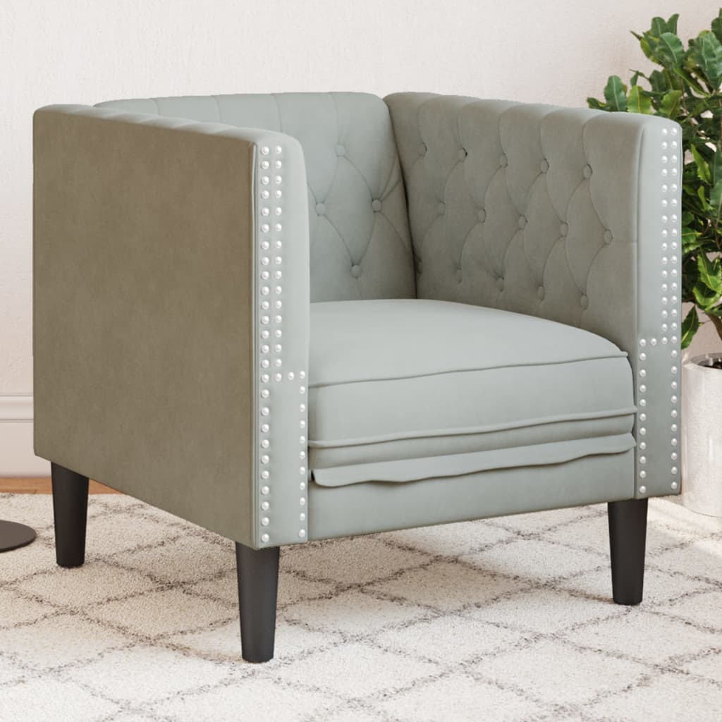 Fauteuil Chesterfield-Stijl Fluweel