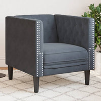 Fauteuil Chesterfield-Stijl Fluweel