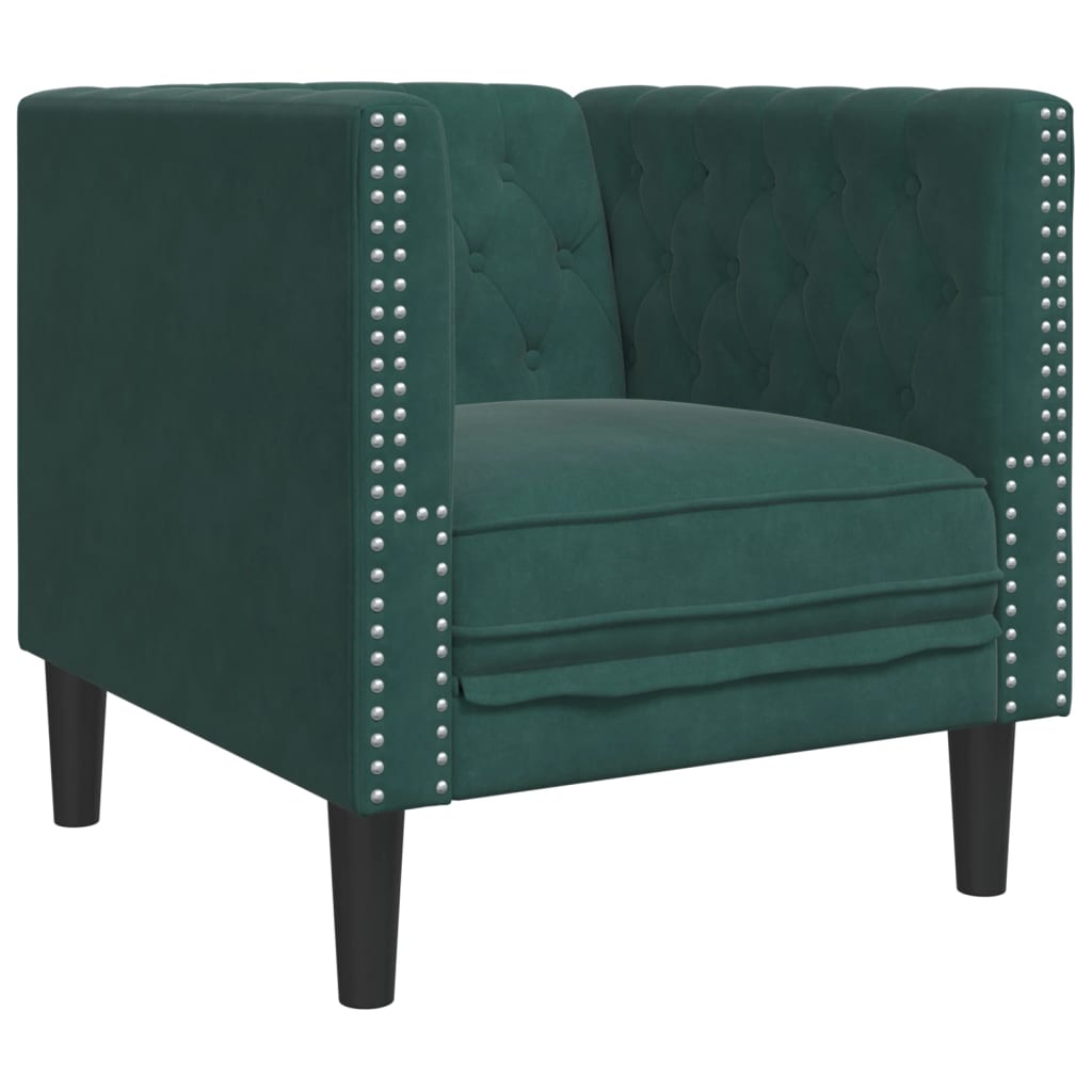 Fauteuil Chesterfield-Stijl Fluweel