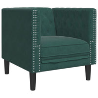 Fauteuil Chesterfield-Stijl Fluweel