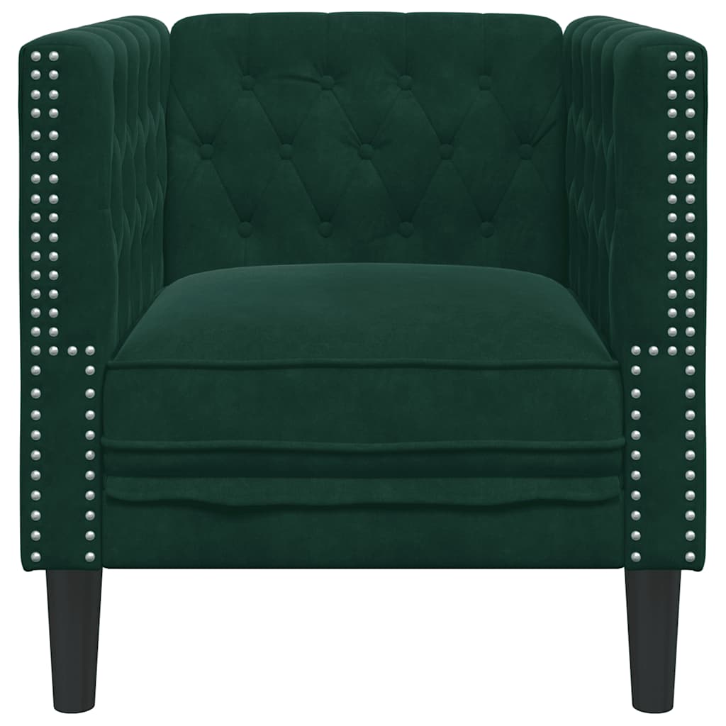 Fauteuil Chesterfield-Stijl Fluweel
