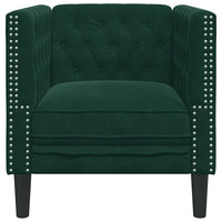 Fauteuil Chesterfield-Stijl Fluweel