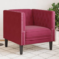 Fauteuil Chesterfield-Stijl Fluweel