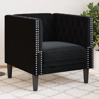 Fauteuil Chesterfield-Stijl Fluweel
