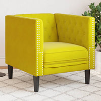 Fauteuil Chesterfield-Stijl Fluweel
