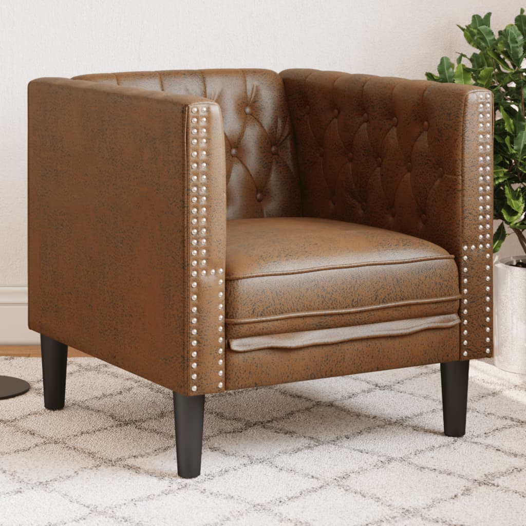 Fauteuil Chesterfield-Stijl Fluweel