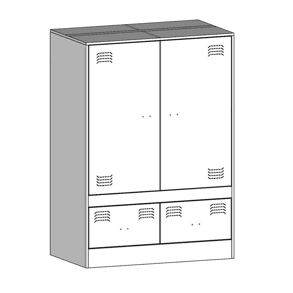 Hoge Kast 67X39X95 Cm Staal
