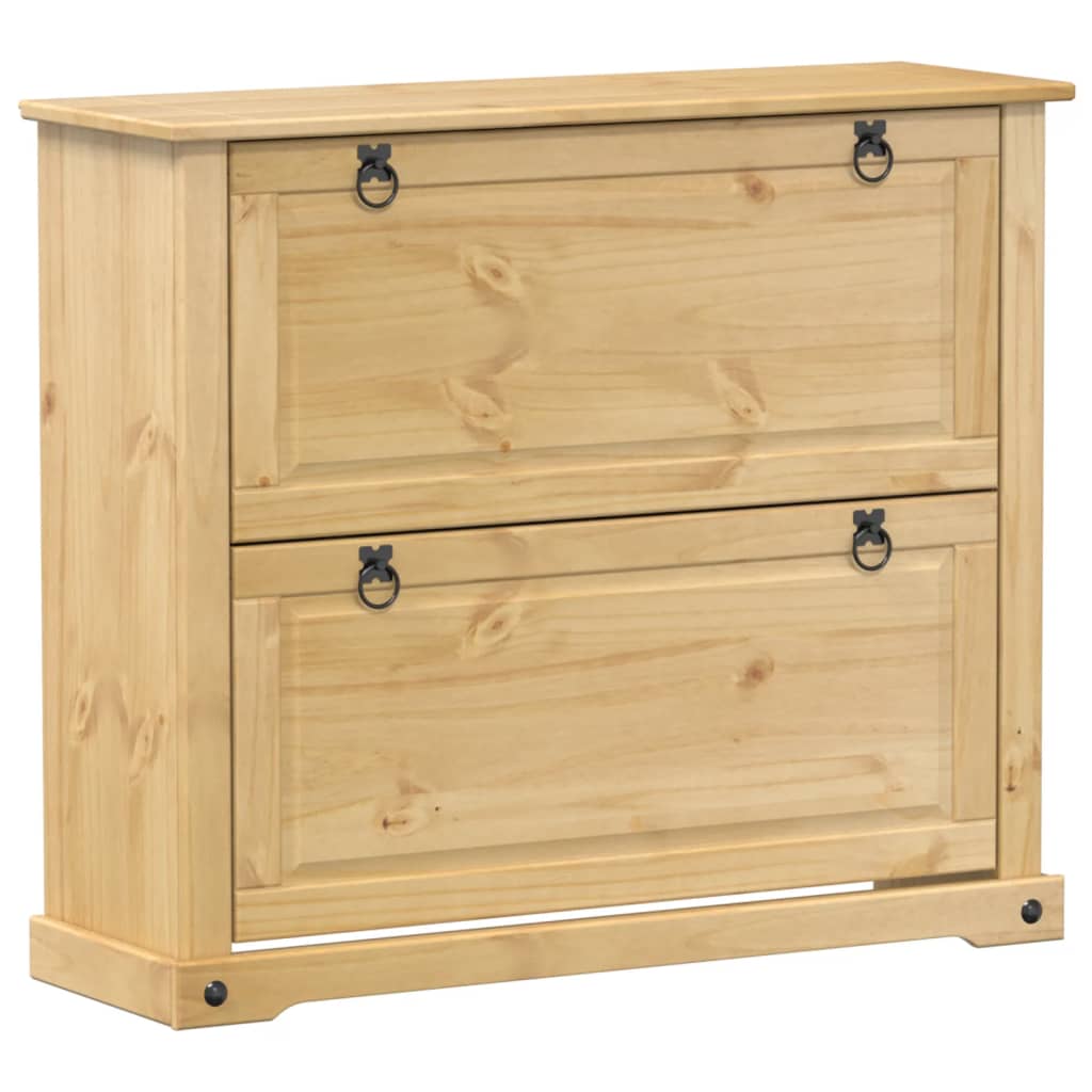 Schoenenkast Corona 99X32X Massief Grenenhout Honingwas
