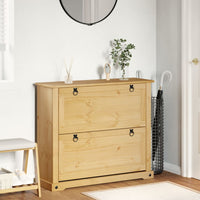 Schoenenkast Corona 99X32X Massief Grenenhout Honingwas