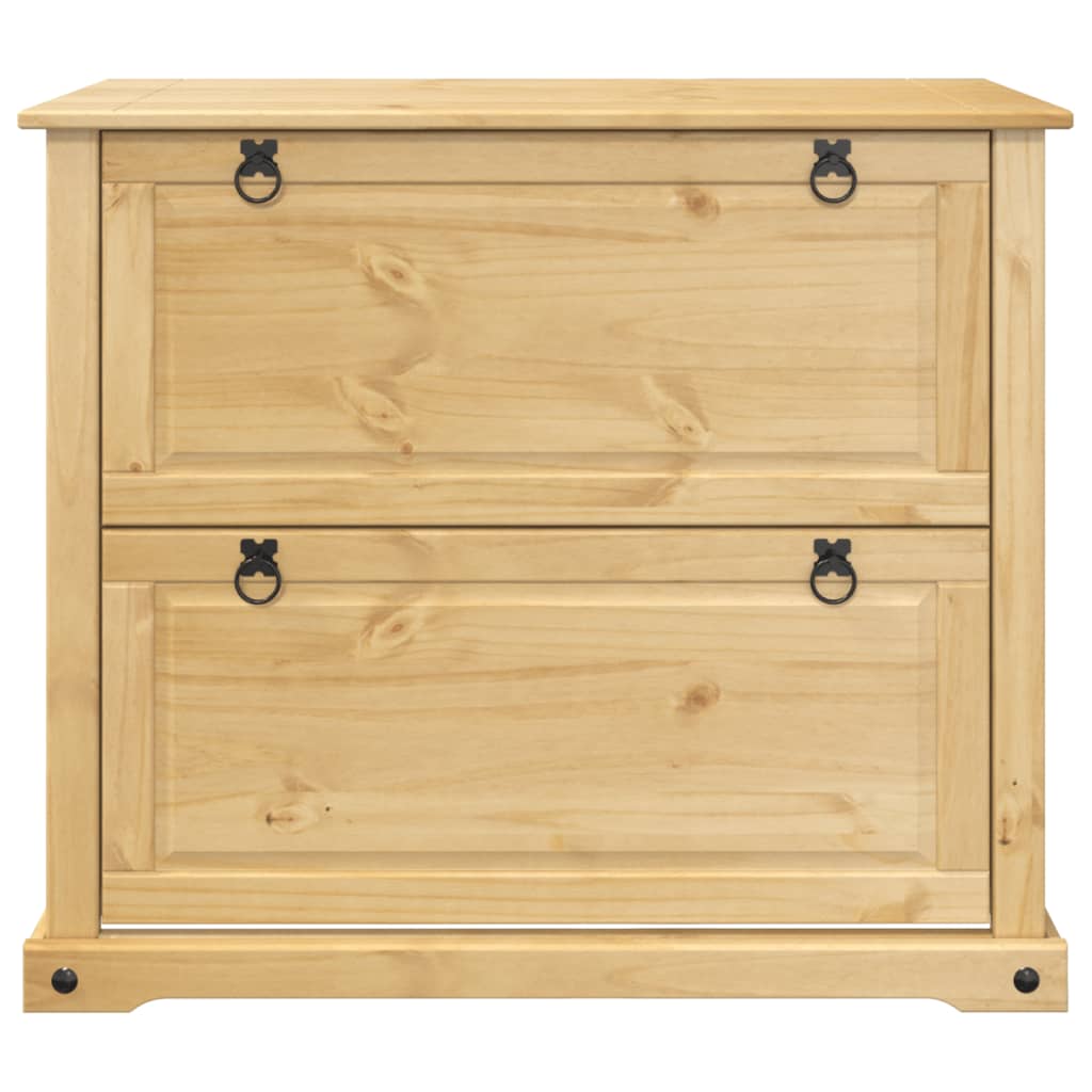 Schoenenkast Corona 99X32X Massief Grenenhout Honingwas