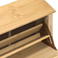 Schoenenkast Corona 99X32X Massief Grenenhout Honingwas