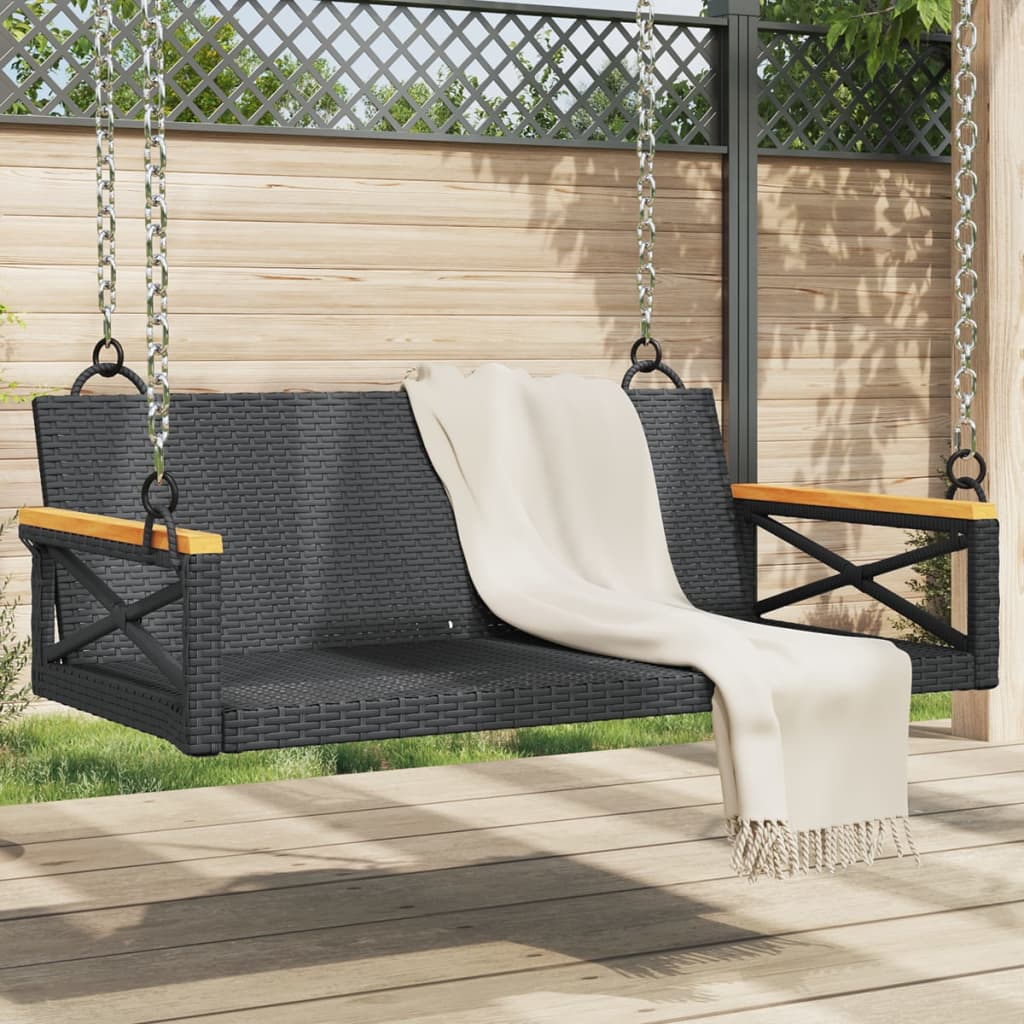 Schommelbank Met Kussens Poly Rattan