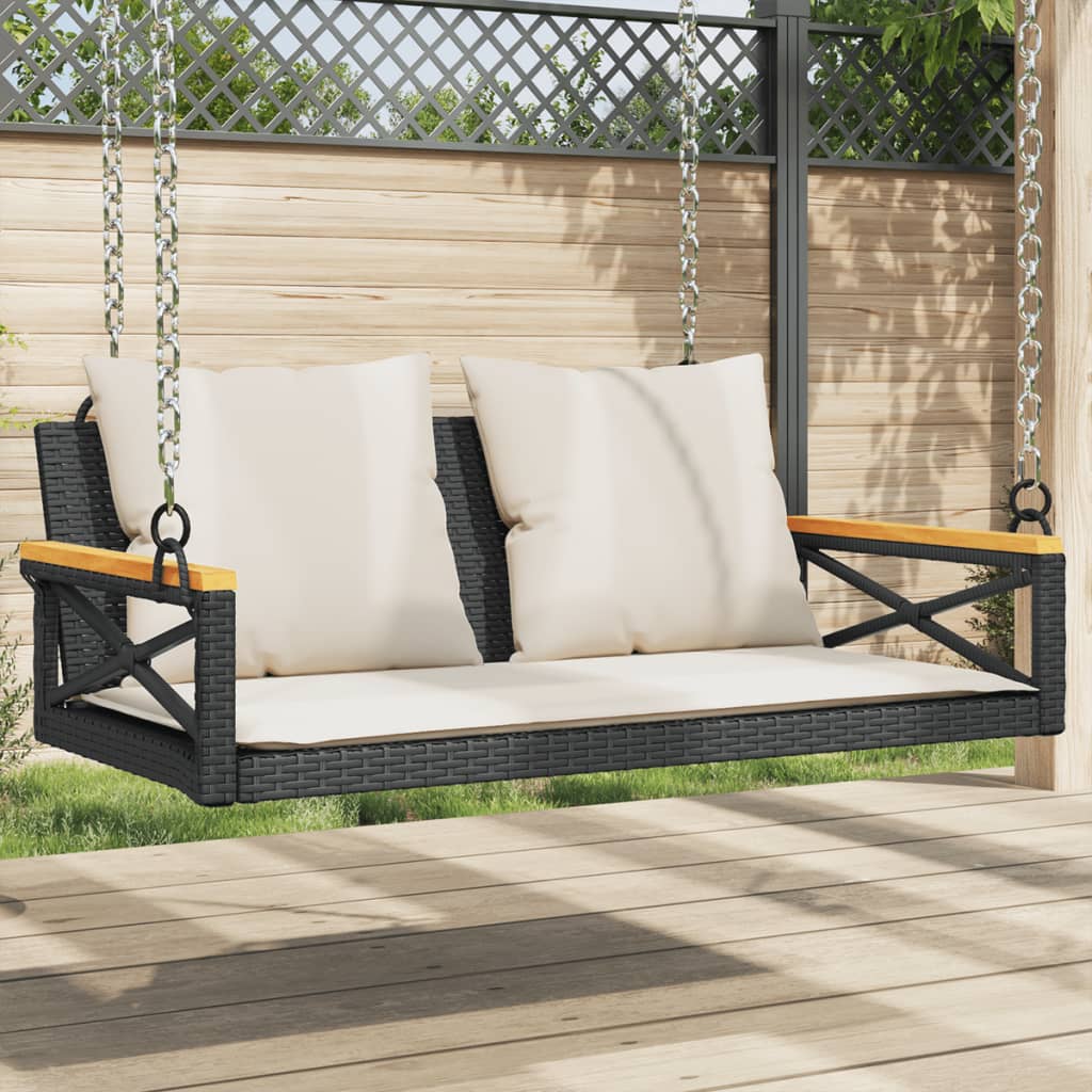 Schommelbank Met Kussens Poly Rattan