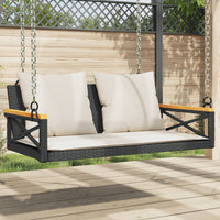 Schommelbank Met Kussens Poly Rattan