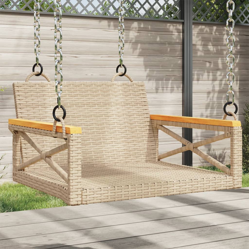Schommelbank Met Kussens Poly Rattan